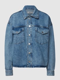 Jeansjacke mit überschnittenen Schultern von Mango Blau / Türkis - 10