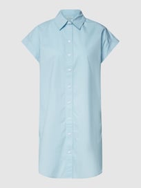 Hemdbluse mit Label-Applikation von Tom Tailor Denim Blau / Türkis - 41