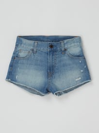 Regular Fit High Waist Jeansshorts aus Baumwolle Modell 'Patty' von Pepe Jeans Blau / Türkis - 47