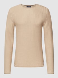 Gebreide pullover met ronde hals, model 'Carlos' van Jack & Jones Premium Wit - 37