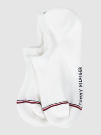 Sokken met contraststrepen in een set van 2 paar van Tommy Hilfiger Wit - 13