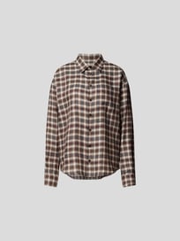 Leinenhemd mit Karomuster von Dsquared2 Braun - 4