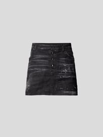 Jeansrock im Used-Look von Dsquared2 Grau / Schwarz - 34