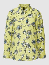 Blouse met all-over bloemenprint van Marc Cain Geel - 7