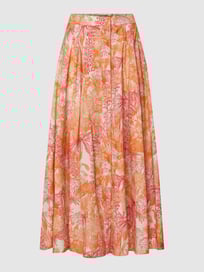 Midirok met all-over-motief, model 'PALLA' van Max Mara Studio Oranje - 29