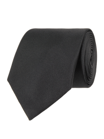 Krawatte aus Seide (7 cm) von Christian Berg Men Grau / Schwarz - 7