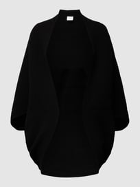 Poncho in gebreide look met structuurmotief van s.Oliver RED LABEL Grijs / zwart - 8