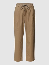 Hose in verkürzter Passform mit Eingrifftaschen von Jake*s Collection Weiß - 24