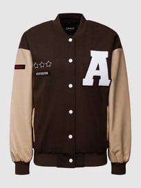 College-Jacke mit Motiv-Print von Only Braun - 11