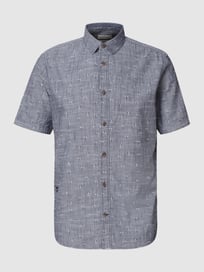 Regular fit vrijetijdsoverhemd met all-over motief van Tom Tailor Blauw / turquoise - 33