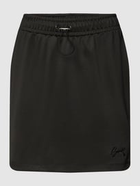 Minirok met labelstitching, model 'CHRISTINA' van Guess Grijs / zwart - 47