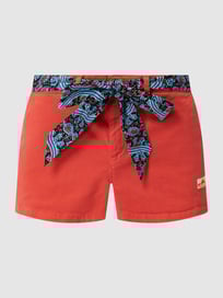 Korte chino met tailleriem  van Superdry Rood - 33