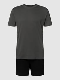 Pyjama mit Rundhalsausschnitt von Christian Berg Men Grau / Schwarz - 3