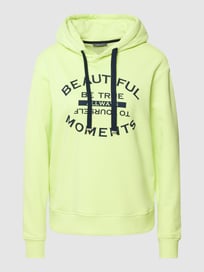Hoodie met statementprint van Montego Groen - 1