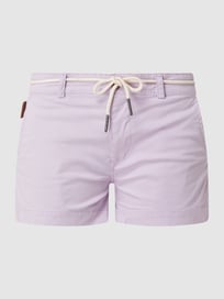 Korte chino met biologisch katoen, model 'Jule' van ALIFE & Kickin Paars - 10
