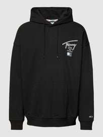 Hoodie mit Label-Print von Tommy Jeans Grau / Schwarz - 27