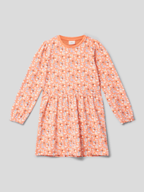 Jurk met all-over motief van s.Oliver RED LABEL Oranje - 24