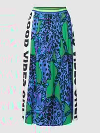 Midirok met all-over motiefprint van Milano Italy Blauw / turquoise - 21