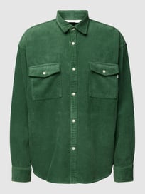 Overhemdjack van corduroy van REVIEW Groen - 36