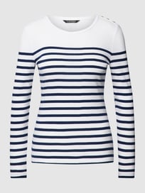 Longsleeve mit Streifenmuster Modell 'MULIATI' von Lauren Ralph Lauren Weiß - 37
