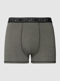 Boxershort met streepmotief, model 'Michael Bamboo' van Thought Grijs / zwart - 8