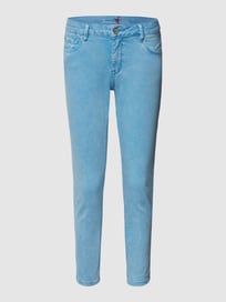 Slim Fit Jeans mit Label-Applikation von Buena Vista Blau / Türkis - 20