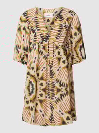 Mini-jurk met all-over motief, model 'CLEO' van Bash Wit - 47