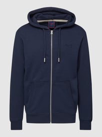 Sweatjacke mit Logo-Stitching Modell 'VINTAGE LOGO' von Superdry Blau / Türkis - 5