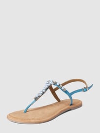 Sandalen met siersteentjes van Tamaris Blauw / turquoise - 15