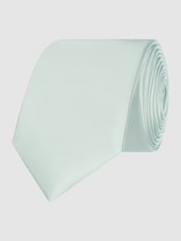 Stropdas van pure zijde (6 cm) van Monti Blauw / turquoise - 30
