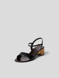 Sandaletten mit Blockabsatz von Giuseppe Zanotti Grau / Schwarz - 4