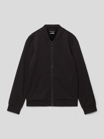 Sweatjacke mit Eingrifftaschen von s.Oliver RED LABEL Grau / Schwarz - 12