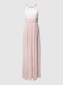 Abendkleid mit Collierkragen von Jake*s Cocktail Rosa - 19