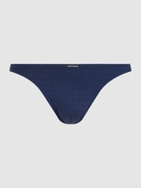 String mit Stretch-Anteil Modell 'Check Line' von Bruno Banani Blau / Türkis - 46