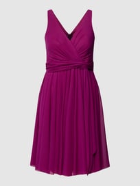 Cocktailkleid in Wickel-Optik von TROYDEN COLLECTION Rosa - 14