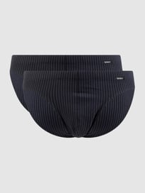 Slip mit Stretch-Anteil im 2er-Pack von Skiny Grau / Schwarz - 43