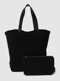 Shopper van teddybont, model 'MOD FINA' van Marc O'Polo Grijs / zwart - 10