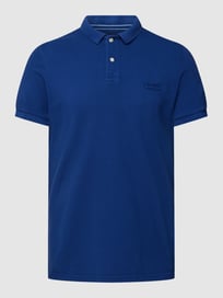 Poloshirt met logostitching, model 'VINT DESTROY' van Superdry Blauw / turquoise - 17