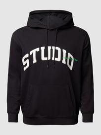 PLUS SIZE Hoodie mit Label-Detail Modell 'JORBRINK' von Jack & Jones Plus Grau / Schwarz - 6