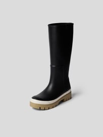 Gummistiefel mit kontrastiver Sohle von Tory Burch Grau / Schwarz - 3