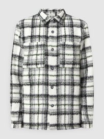 Relaxed fit overhemdjack met wol  van Tom Tailor Denim Wit - 27