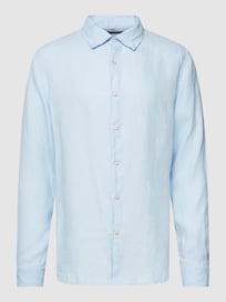Vrijetijdsoverhemd met opstaande kraag, model 'Steve' van Cinque Blauw / turquoise - 36
