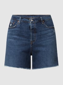PLUS SIZE High Rise Jeansshorts mit Stretch-Anteil Modell '501™' von Levi’s® Plus Blau / Türkis - 6