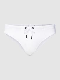 Badehose mit Label-Print von Karl Lagerfeld Beachwear Weiß - 24