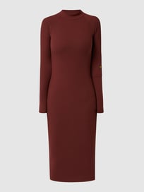 Midi-jurk met ribstructuur  van G-Star Raw Rood - 40
