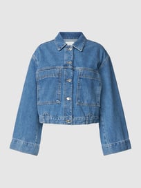 Jeansjacke mit Umlegekragen Modell 'ROMY' von Mango Blau / Türkis - 5