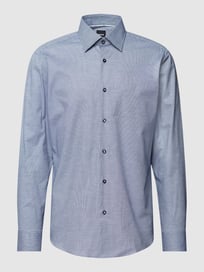 Business-Hemd mit Strukturmuster Modell 'Joe' von BOSS Blau / Türkis - 29