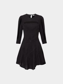 Kleid mit Seiden-Anteil von Iro Grau / Schwarz - 1