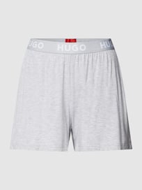 Pyjamabroek met labeldetails, model 'UNITE' van HUGO Grijs / zwart - 10
