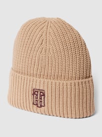 Beanie met labelstitching, model 'FEMININE PREP BEANIE' van Tommy Hilfiger Wit - 11
